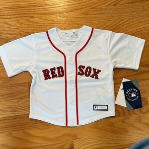 Infants Red Sox White Baseball Jersey